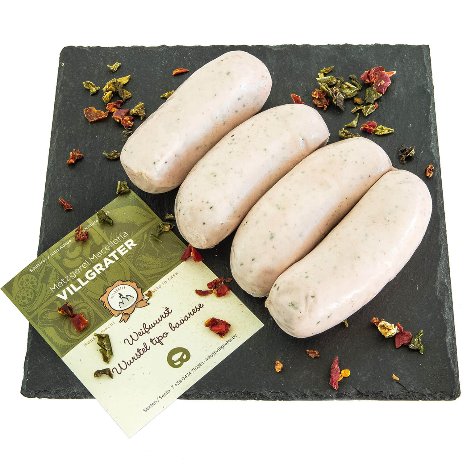 Weißwurst (salsiccia bianca) - Würstel tipo bavarese