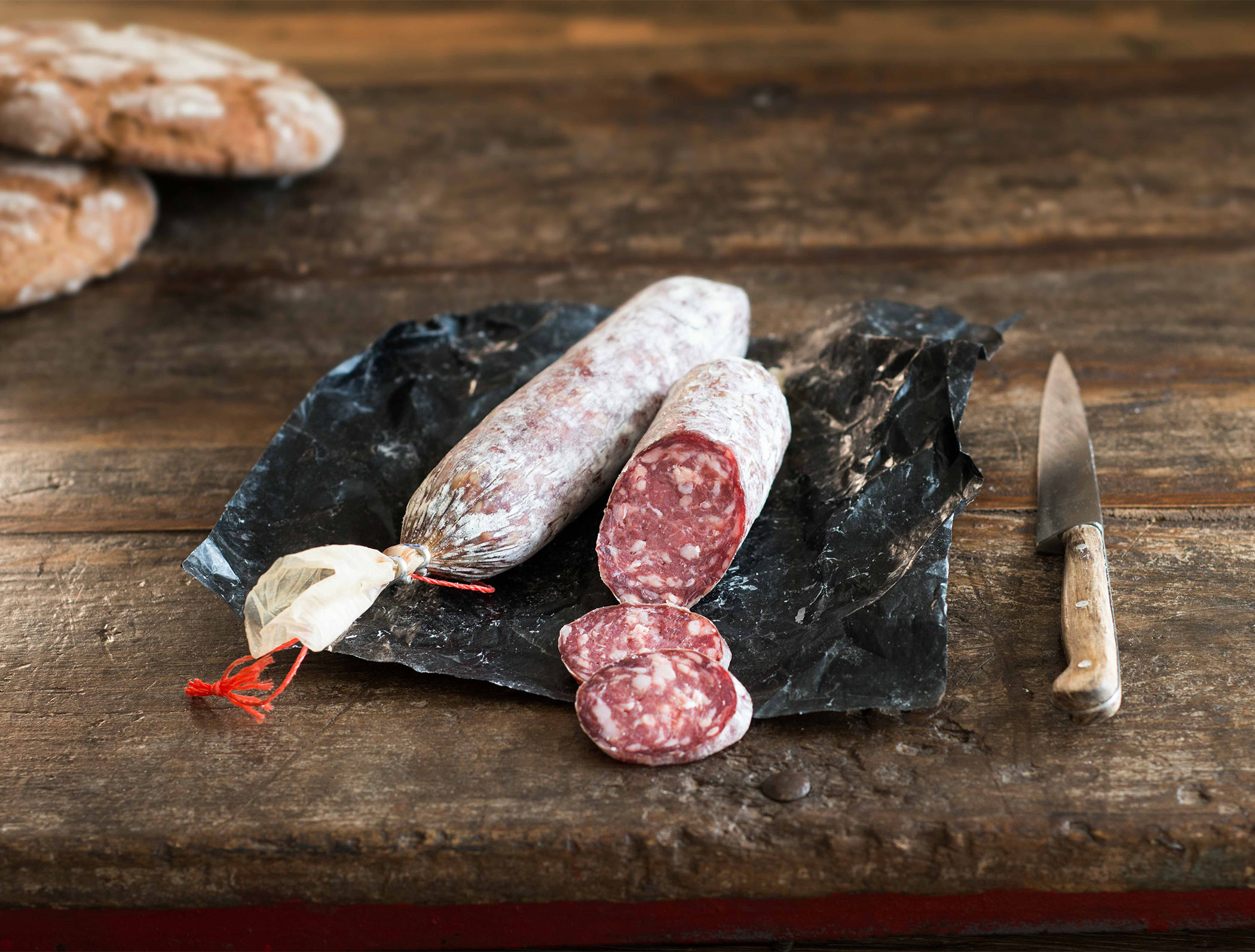 Luftgetrocknete Salami